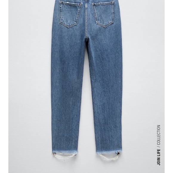 Zara high waisted mom jeans NWT - Picture 4 of 5